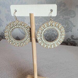 Tan Light Weight Wooden Earrings